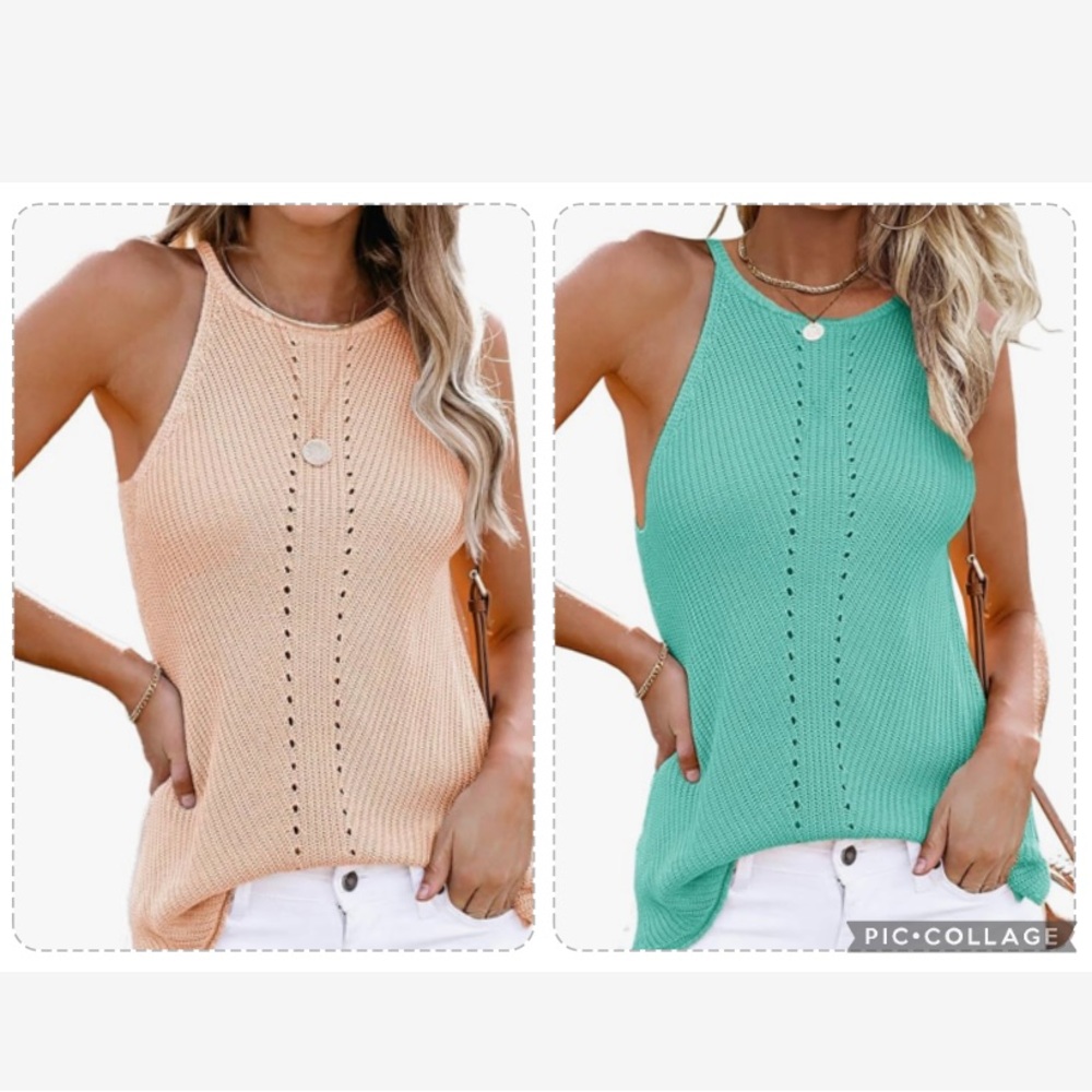 ✨ 2 High Neck Sweater Tanks ✨